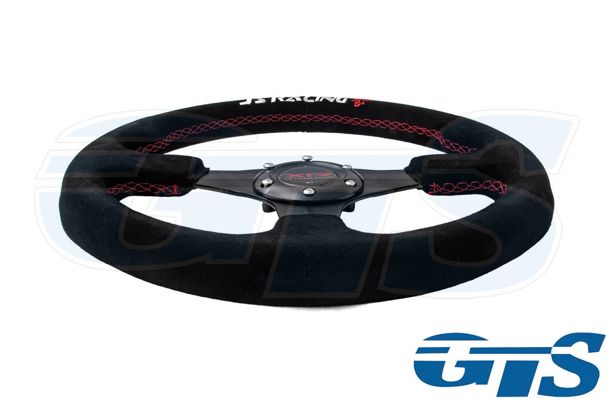 Руль JS RACING XTREME замша (нить красная)