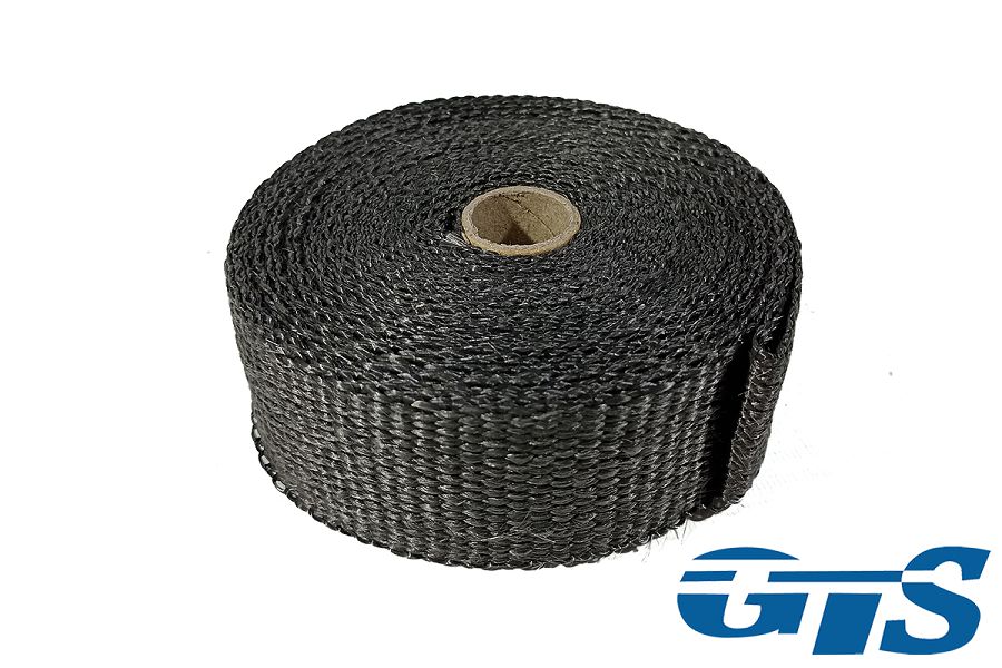 Термолента чёрная 2 мм х 50мм х 10м cтекловолокно