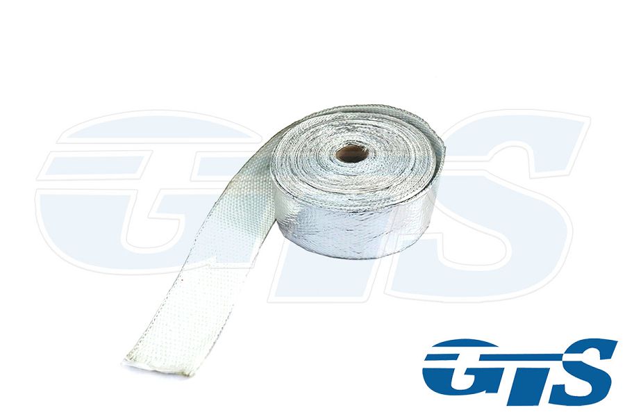 Термолента белая-фальгированная 2 мм х 50 мм 10м cтекловолокно