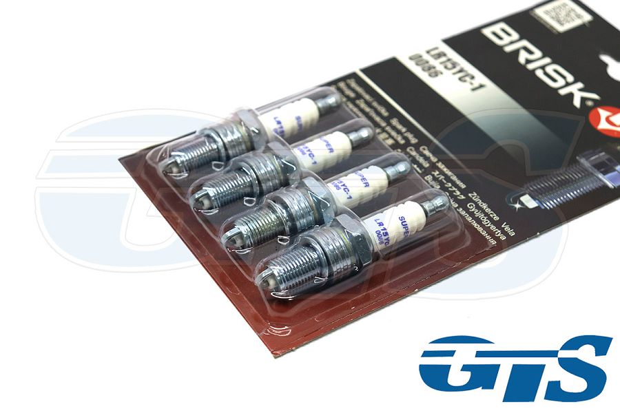 Свечи зажигания "BRISK" SUPER LR15YC-1, 0086 8V (инж.) для а/м ВАЗ 2108-15, 2110-12,1117-19, 2190-94