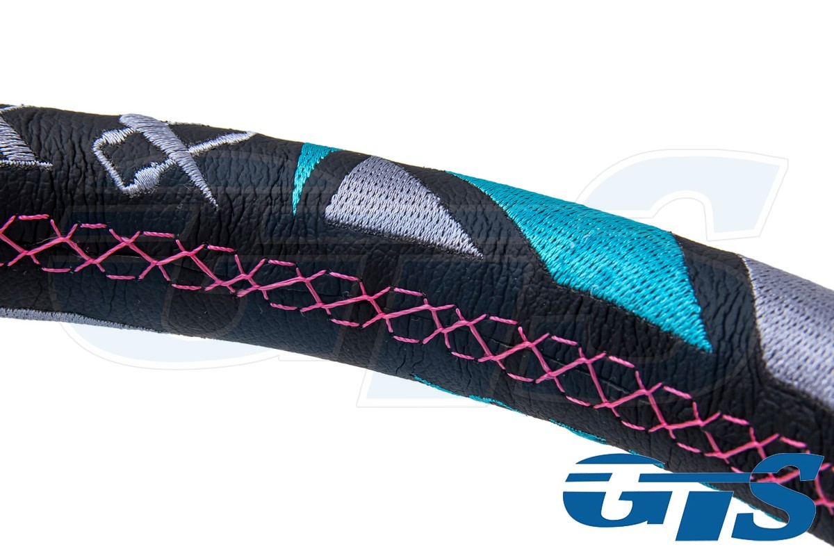 Руль VERTEX Tiffany кожа, синий, вынос 