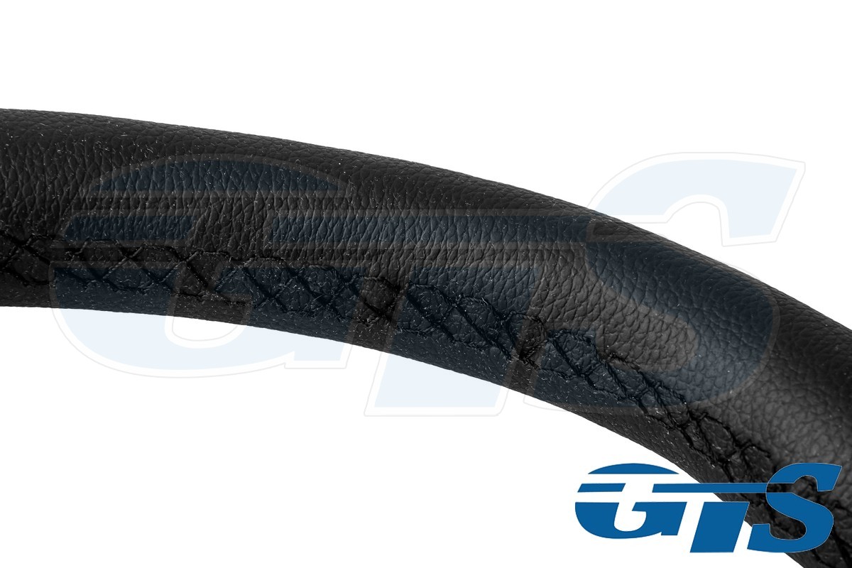 Руль Rtech черный, кожа (62 хром ступица)