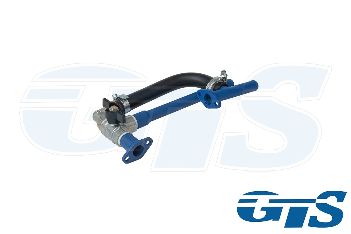 Кран отопителя печки с байпасом "GTS" для а/м ВАЗ Нива 2121-21214 (без кондиционера) Вариант 2