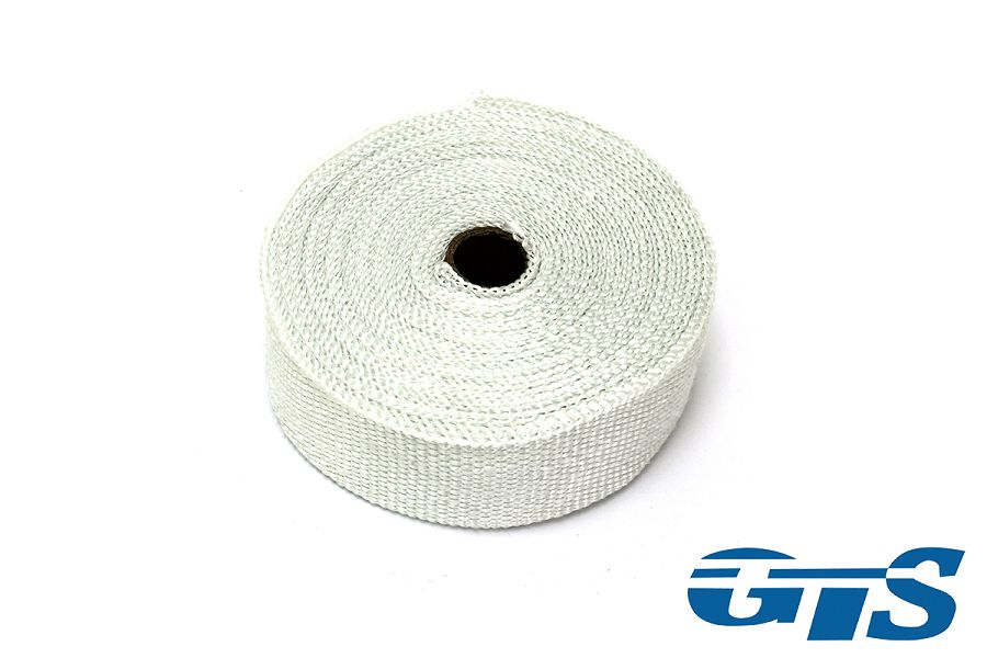 Термолента белая 2 мм х 50 мм 10м cтекловолокно