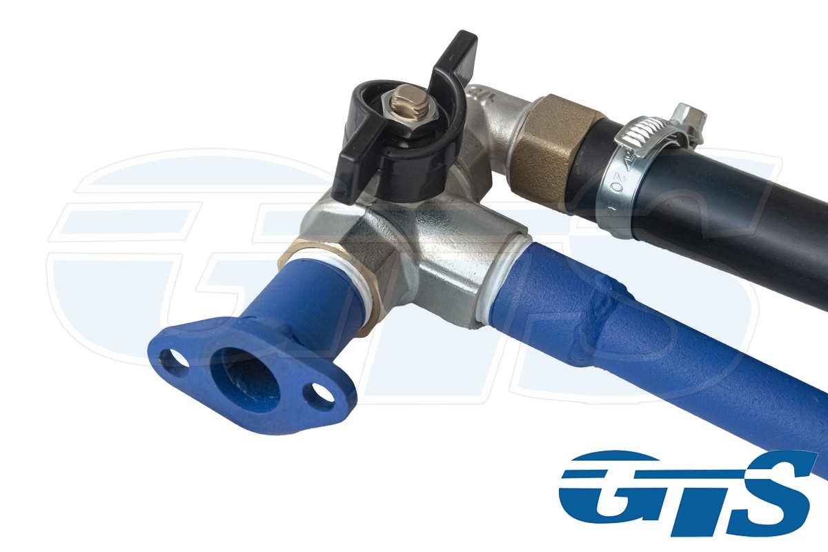 Кран отопителя печки с байпасом "GTS" для а/м ВАЗ Нива 2121-21214 (без кондиционера) Вариант 2