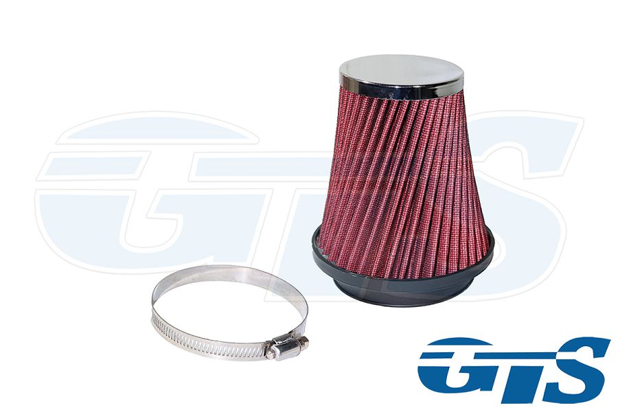 Фильтр нулевого сопротивления TOP (ASIA) GROUP 123Х130Х70-90 красный/ Хром