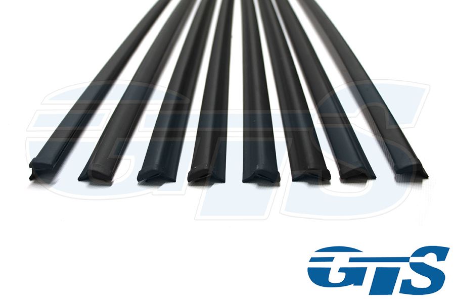 Комплект уплотнителей двери (бархотки) "Пластэк" с литыми наконечниками для а/м ВАЗ 2105, 2107