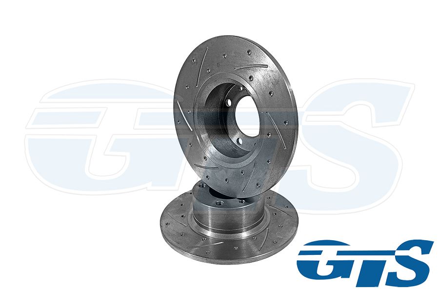 Диски переднего тормоза АТС для а/м ВАЗ 2101-07, Спорт, перфорация и насечки