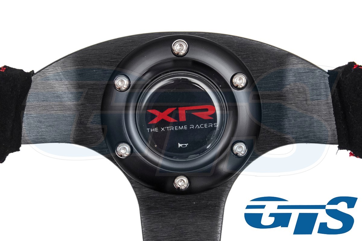 Руль JS RACING XTREME замша (нить красная)