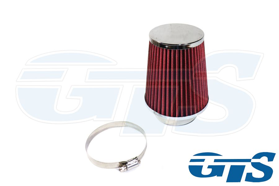 Фильтр нулевого сопротивления AIR 120Х130Х76 КОНУС Красный/ Хром