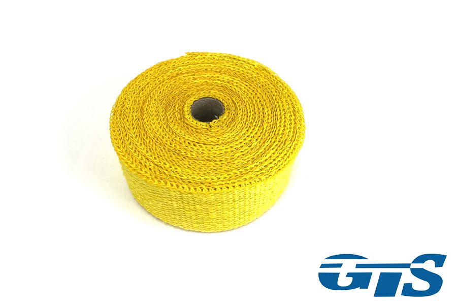 Термолента желтая 2 мм х 50 мм 10м cтекловолокно