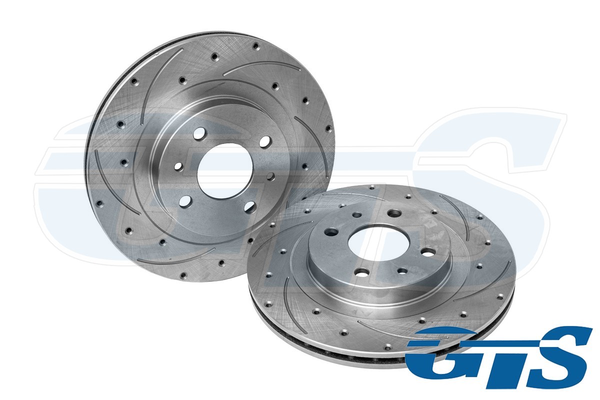 Диски переднего тормоза АТС для а/м ВАЗ 2112, Евро Спорт, перфорация и насечки  (2112-3501070)
