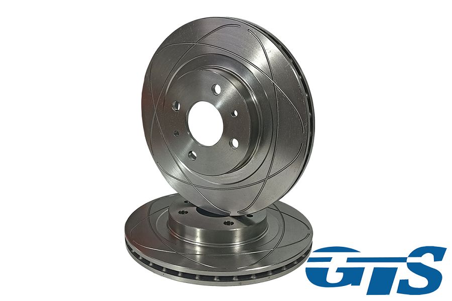 Диски переднего тормоза ALNAS для а/м ВАЗ 2112, Евро Спорт, насечки, (2112-3501070-04)