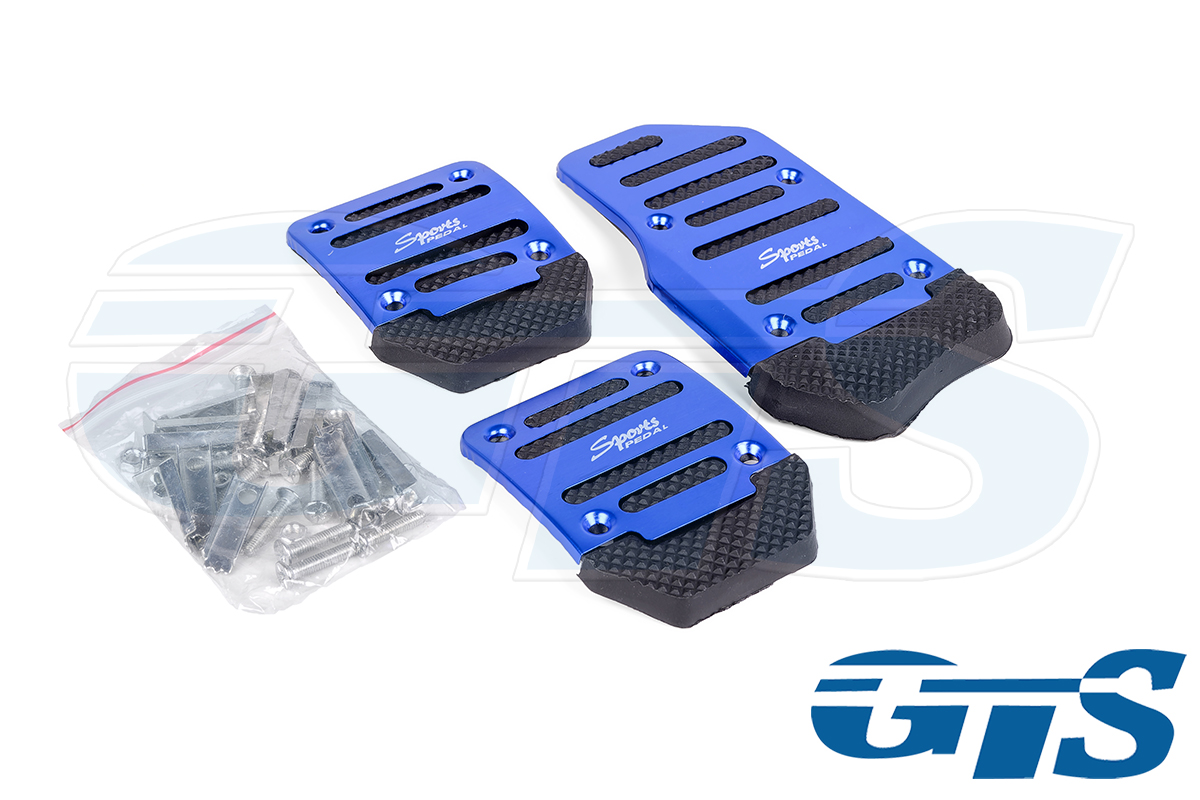 Комплект накладок на педали, синий для а/м с МКПП (универсальный)