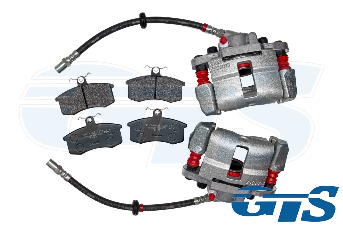 Суппорт переднего тормоза c колодками FINWHAGTS для а/м 2108 (2108-3501012-10, 2108-3501013-10)