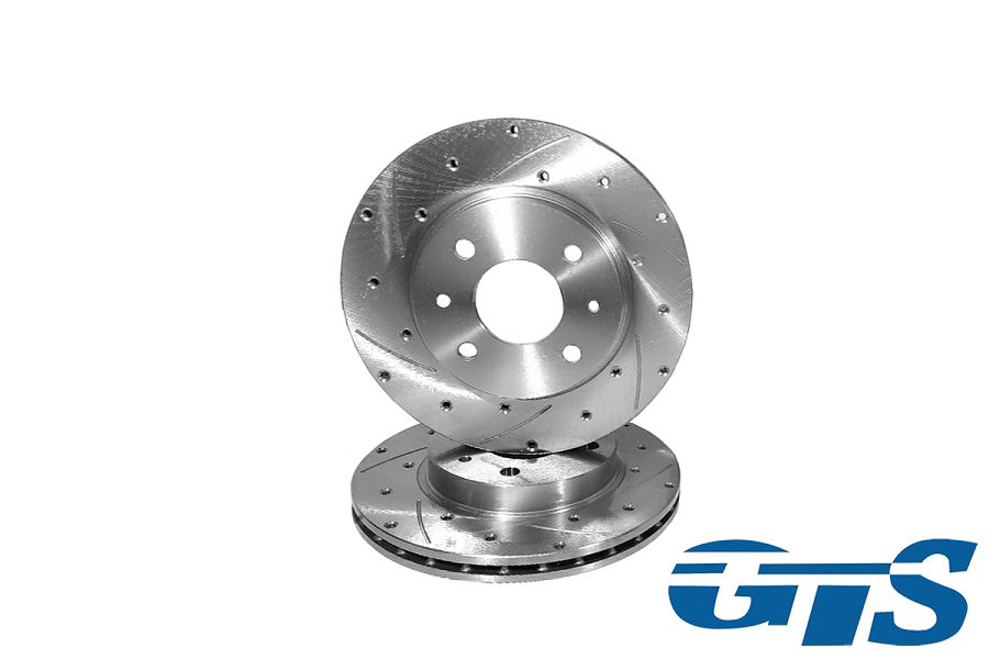 Диски переднего тормоза ALNAS для а/м ВАЗ 2110-11,Евро Спорт, перфорация и насечки,(2110-3501004-05)