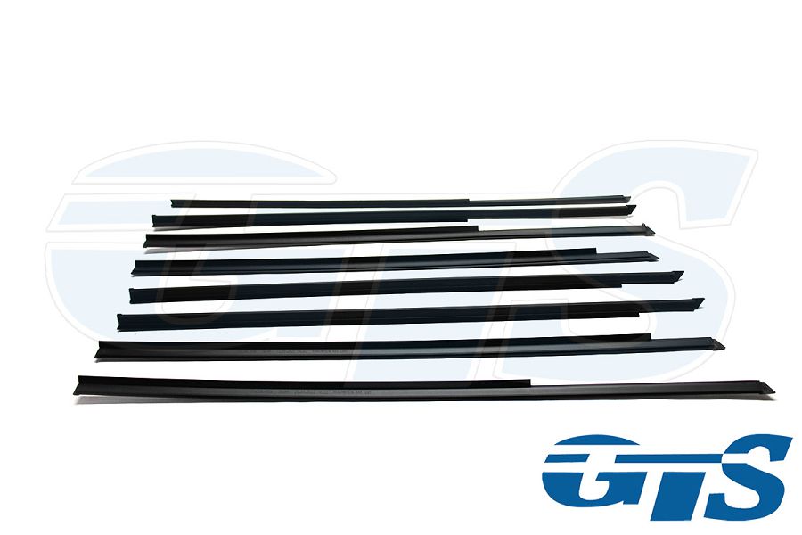 Комплект уплотнителей двери (бархотки) "Пластэк" с литыми наконечниками для а/м ВАЗ 2105, 2107